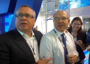 Андрей Костин и Юрий Соловьев (справа) Банк VTB Capital