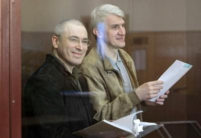 Михаил Ходорковский (слева) и Платона Лебедев