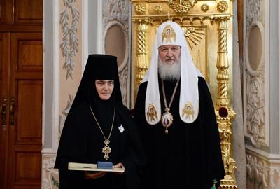 Игуменья Феофания и патриарх Кирилл