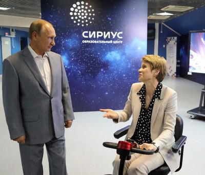 Владимир Путин и Елена Шмелева