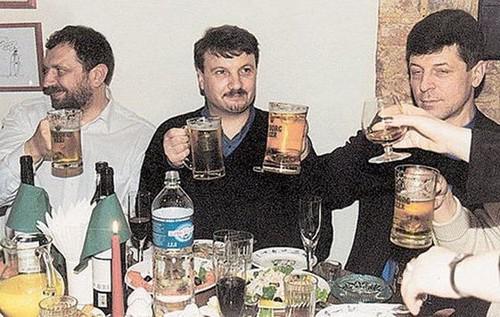 Слева направо: Владислав Резник, Герман Греф и Дмитрий Козак