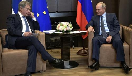 Саули Ниинисте и Владимир Путин