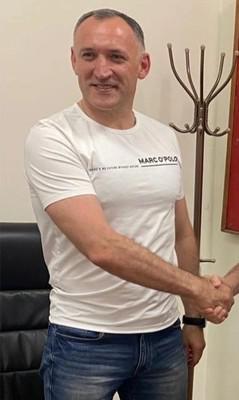Андрей Шпиленко в футболке Marc O’Polo