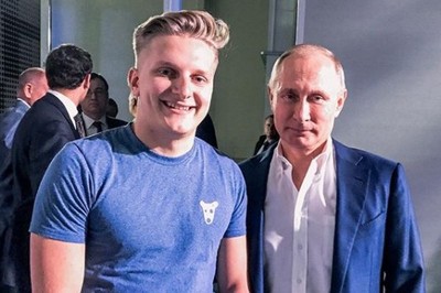 Константин Сидорков и Владимир Путин