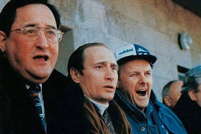 Слева направо: Анатолий Турчак, Владимир Путин и Анатолий Собчак